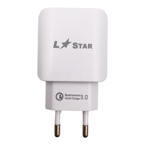LStar Бяло 3.0A 220V USB Бързо Зарядно