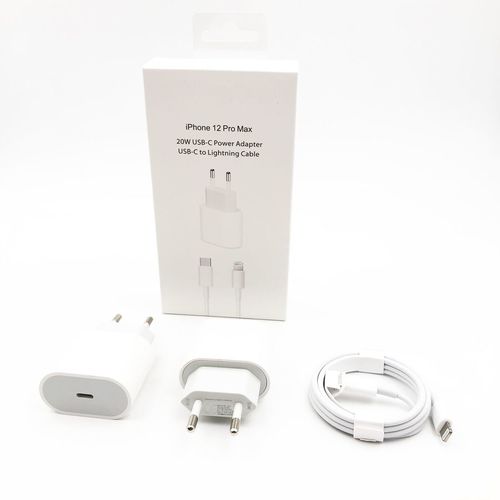 Apple Оригинално Бяло 20W USB-C Зарядно за iPhone 11/12
