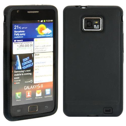 Черен Силиконов Кейс за Samsung Galaxy S II (I9100)