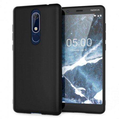 Черен Силиконов Кейс за Nokia 5.1