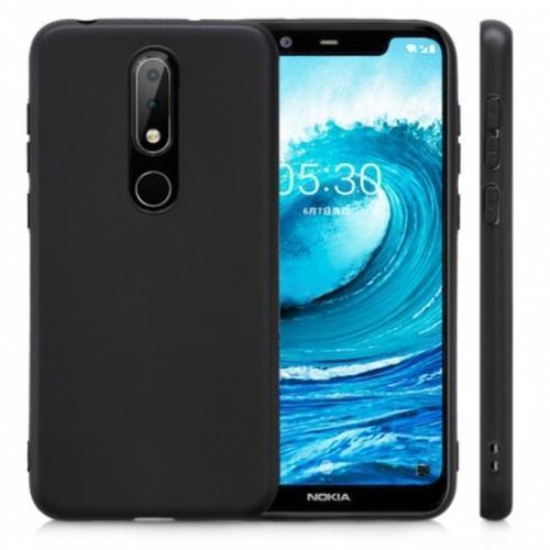 Черен Силиконов Кейс за Nokia 5.1 Plus