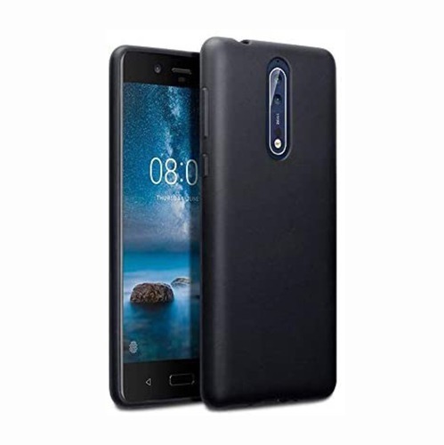 Черен Силиконов Кейс за Nokia 8