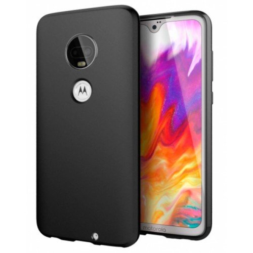 Черен Силиконов Кейс за Motorola Moto G7 Plus