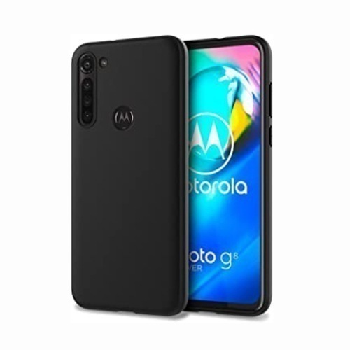 Черен Силиконов Кейс за Motorola Moto G8 Power