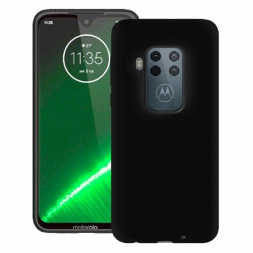 Черен Силиконов Кейс за Motorola One Zoom