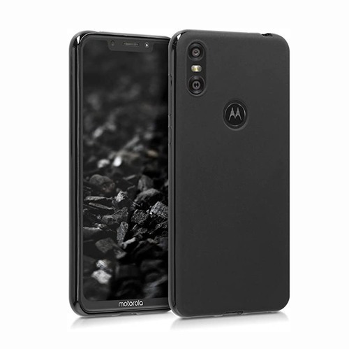 Черен Силиконов Кейс за Motorola One Dual