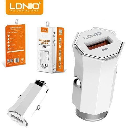 LDNIO 12V Зарядно за Кола с Type-C Кабел 3.0A 18W