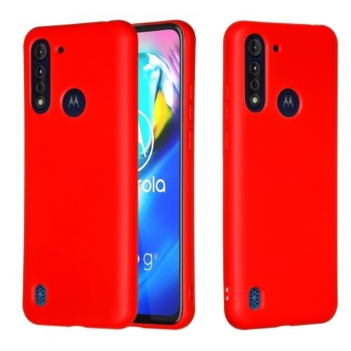 Червен Силиконов Кейс за Motorola Moto G8 Power