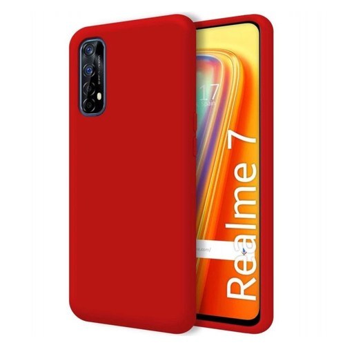 Червен Силиконов Кейс за Realme 7